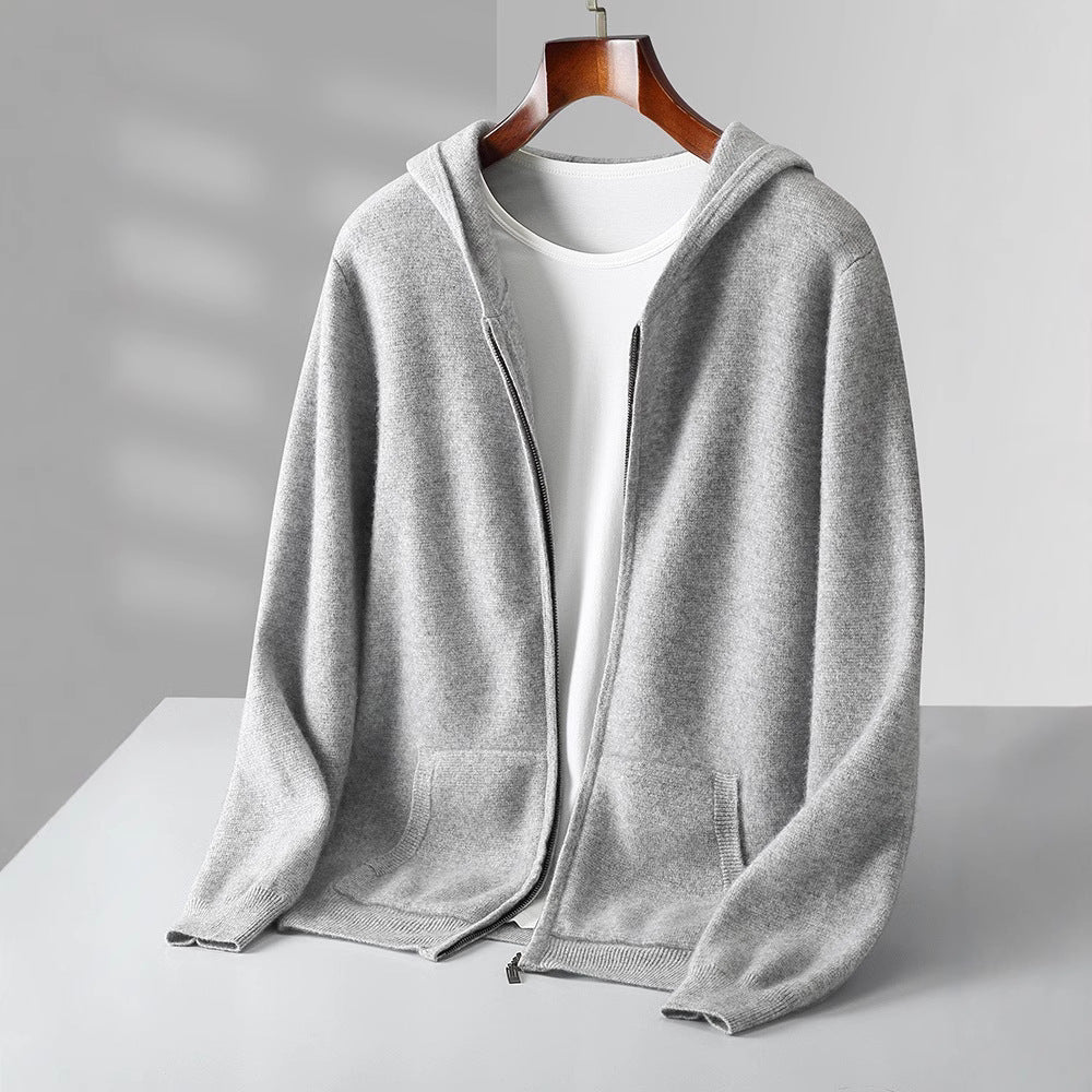 Como Cashmere Zip Cardigan