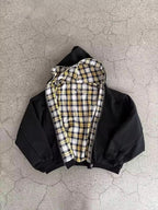 Drift Reversible Plaid Zip-Up