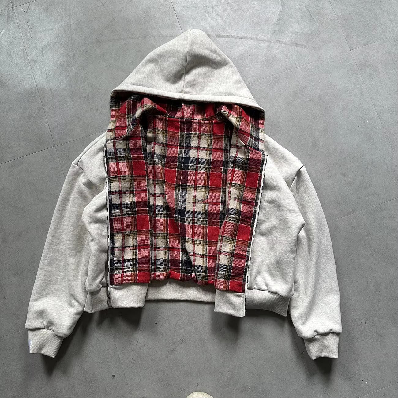 Drift Reversible Plaid Zip-Up