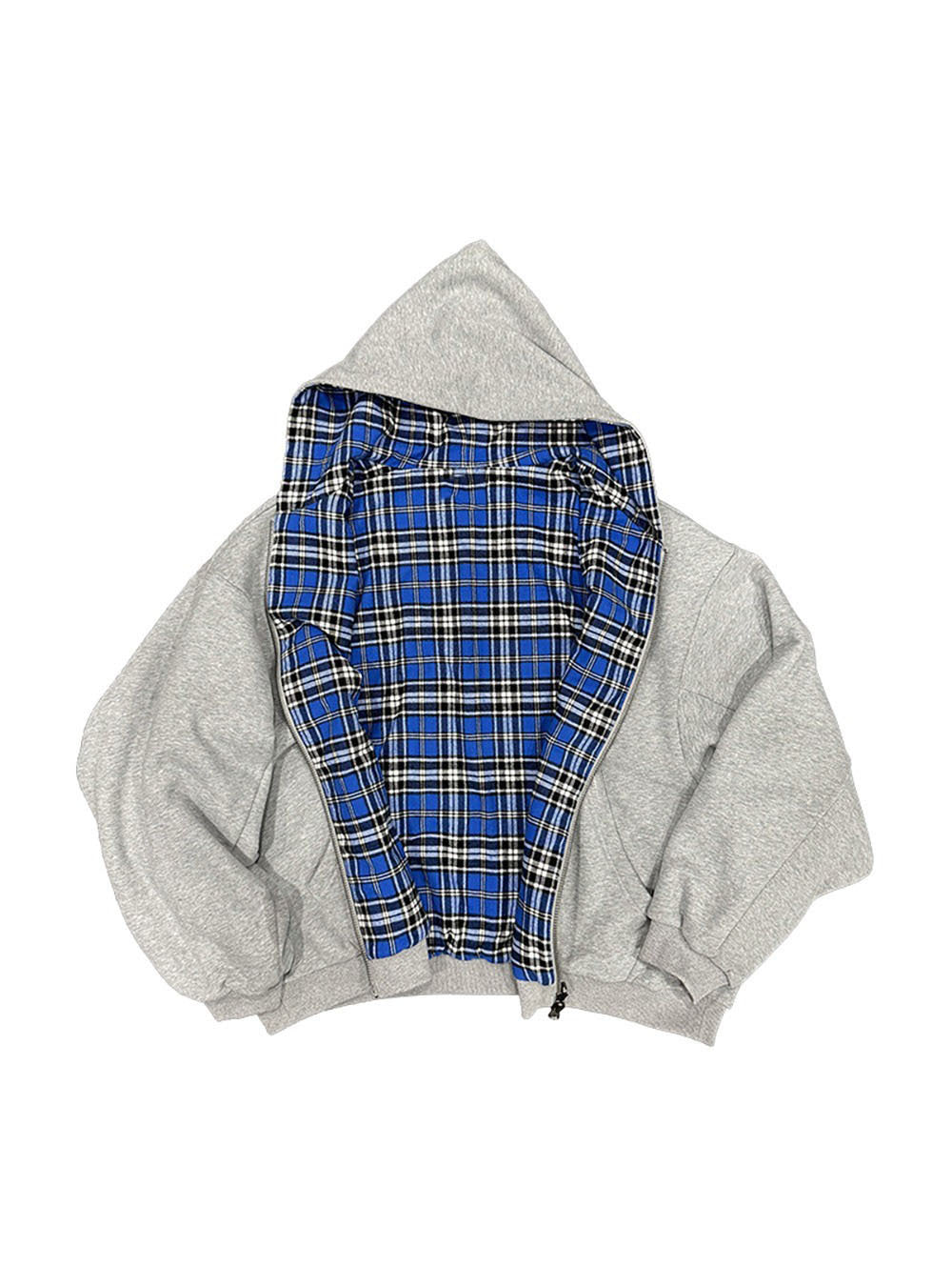 Drift Reversible Plaid Zip-Up