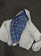 Drift Reversible Plaid Zip-Up