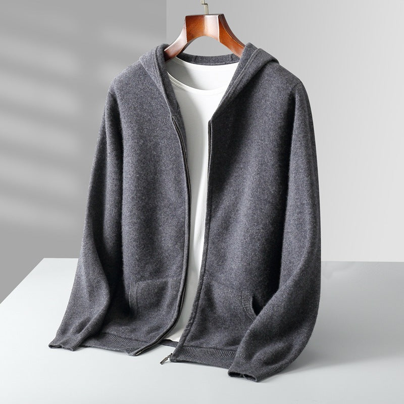 Como Cashmere Zip Cardigan