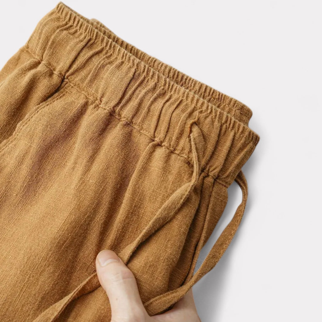 Classic Straight Linen Trousers