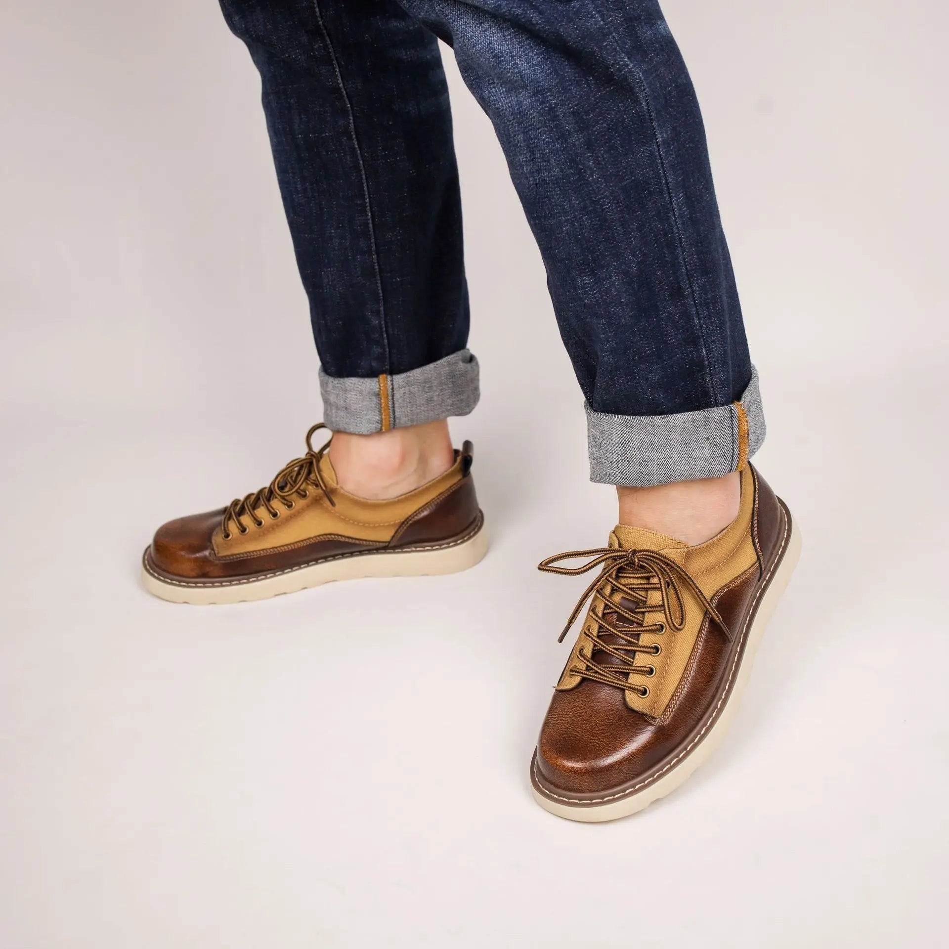 Alderfield Full Grain & Canvas Oxford