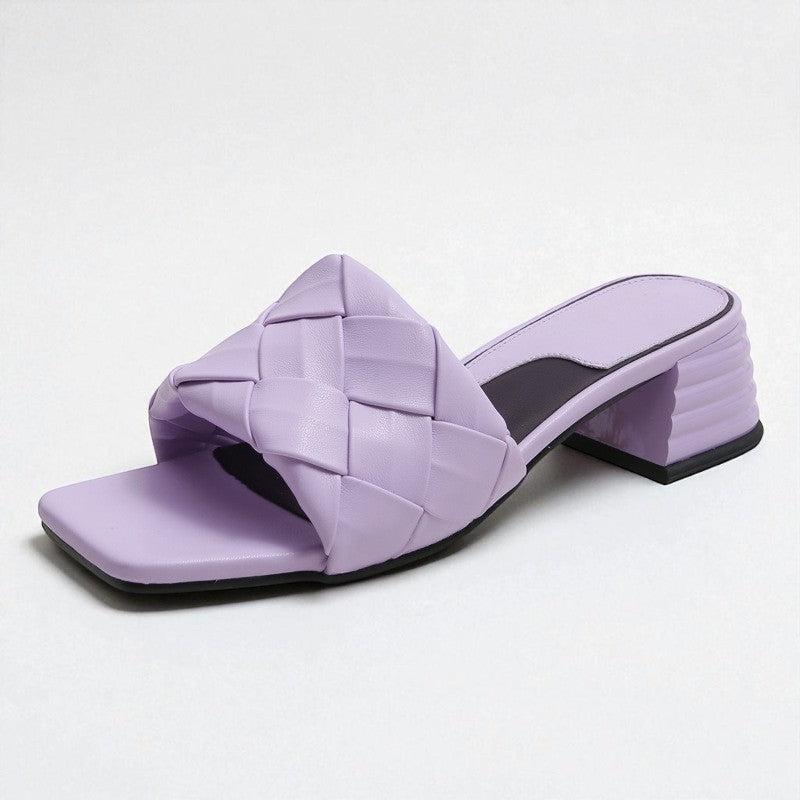 The Valencia Plaited Heel