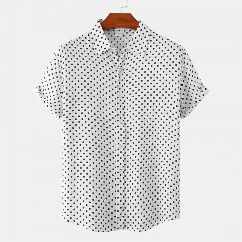 Downtown Dot Button Up-John Harden