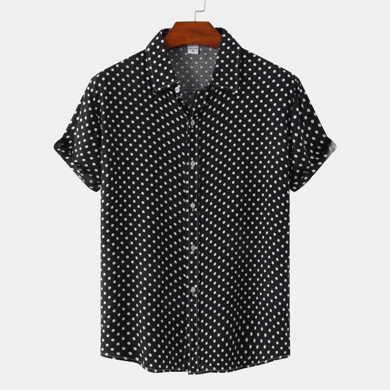 Downtown Dot Button Up-John Harden