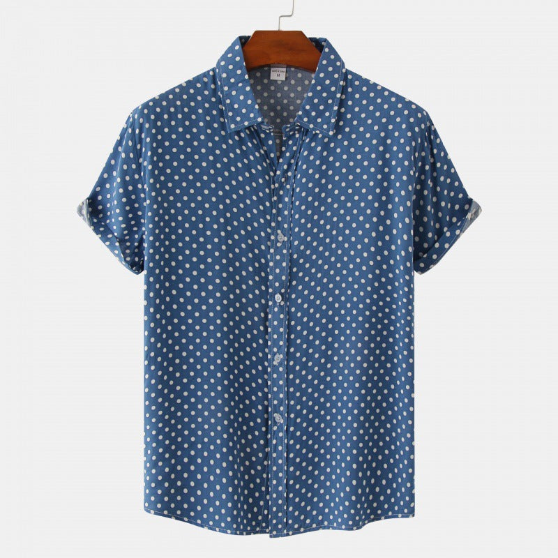 Downtown Dot Button Up-John Harden