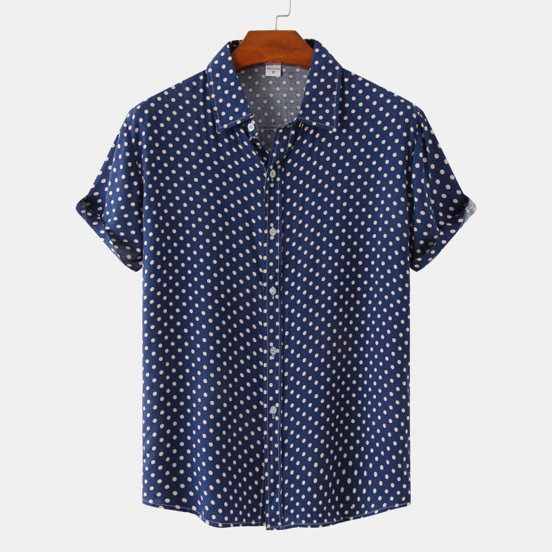 Downtown Dot Button Up-John Harden
