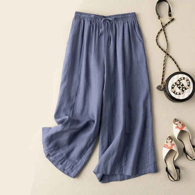 Vista Cotton-Linen Trouser