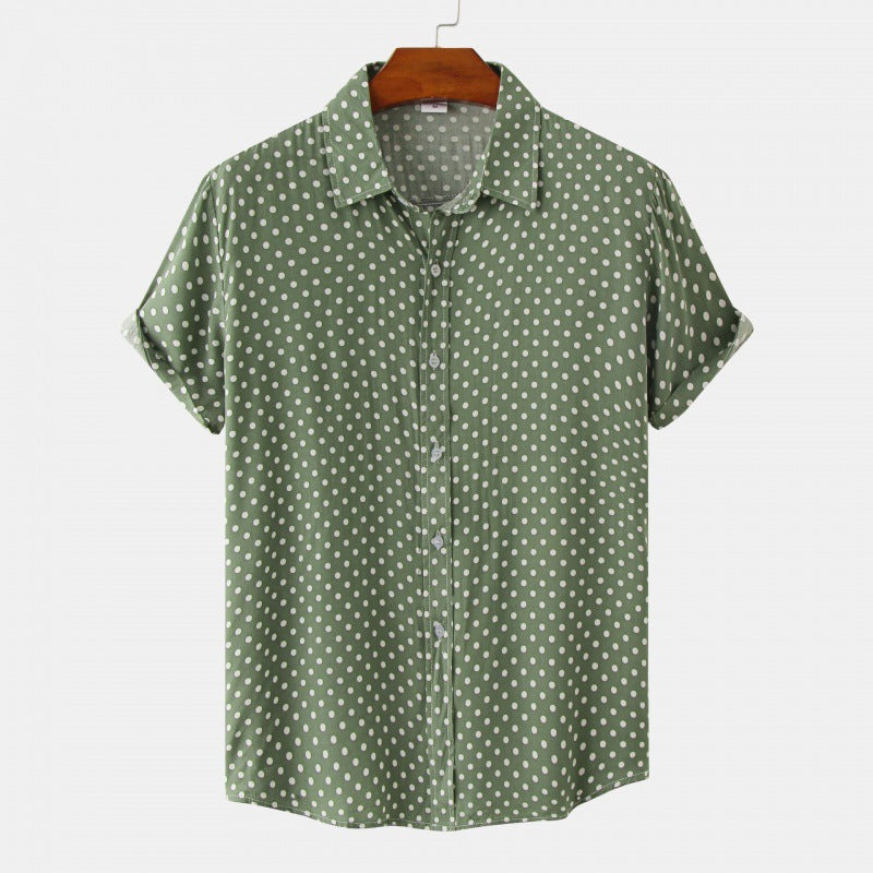 Downtown Dot Button Up-John Harden