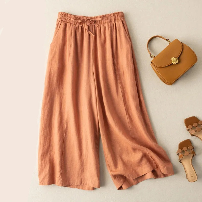 Vista Cotton-Linen Trouser