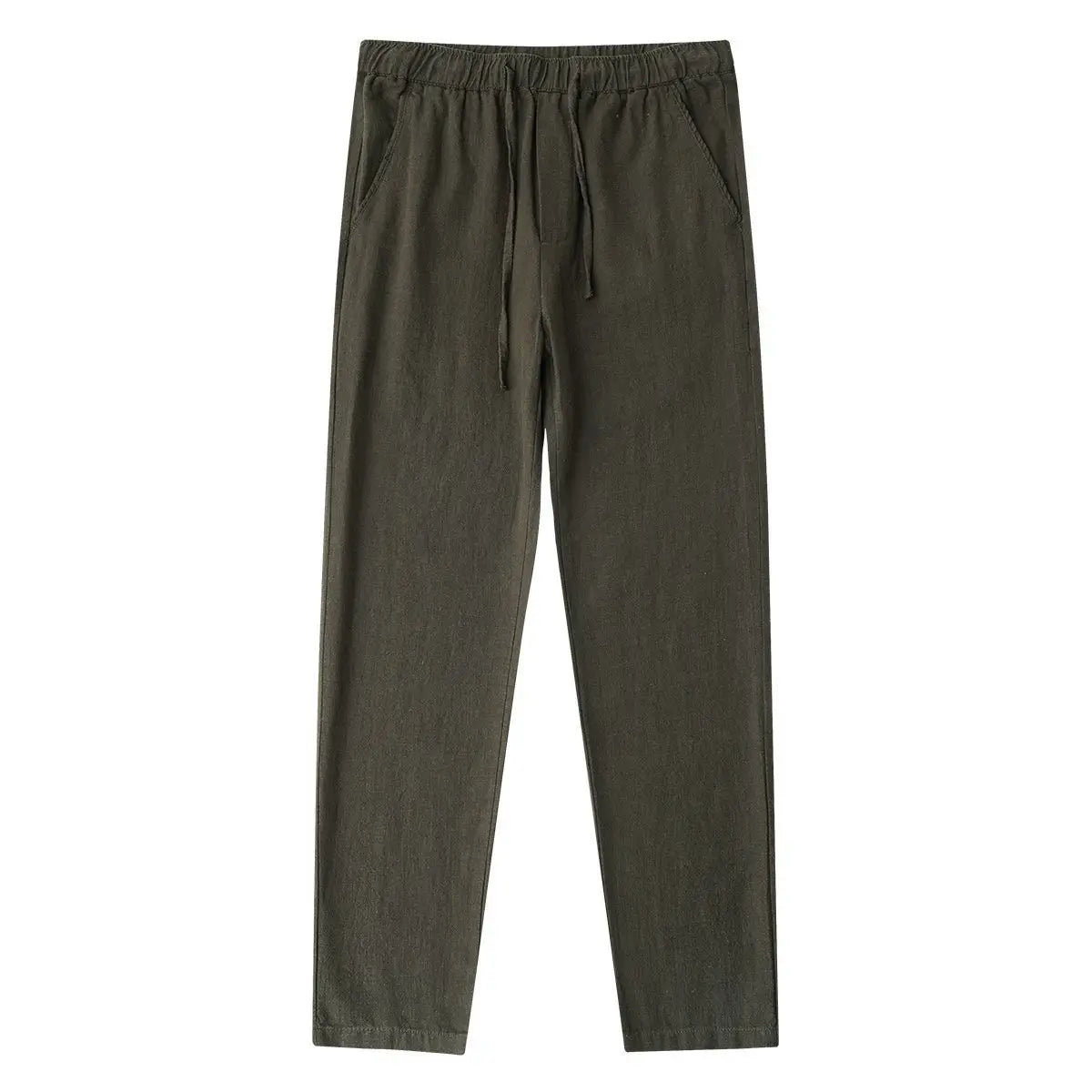 Classic Straight Linen Trousers