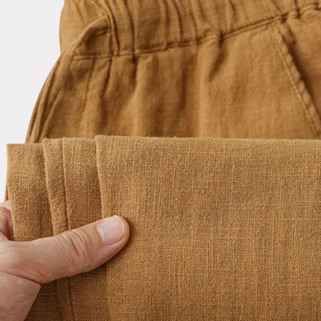 Classic Straight Linen Trousers
