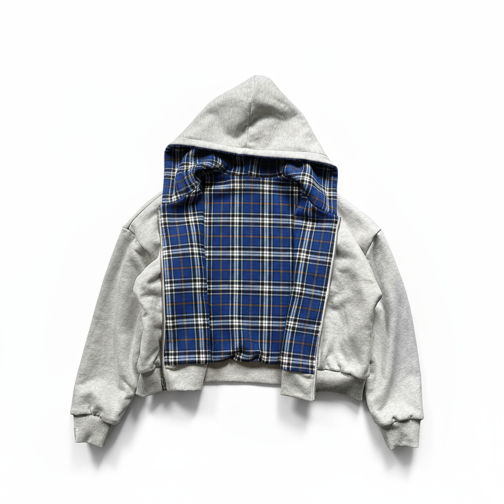 Drift Reversible Plaid Zip-Up