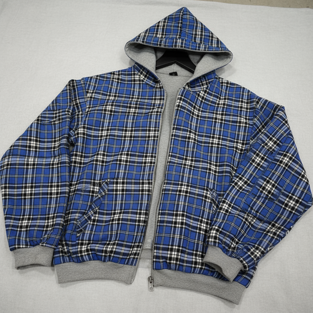 Drift Reversible Plaid Zip-Up