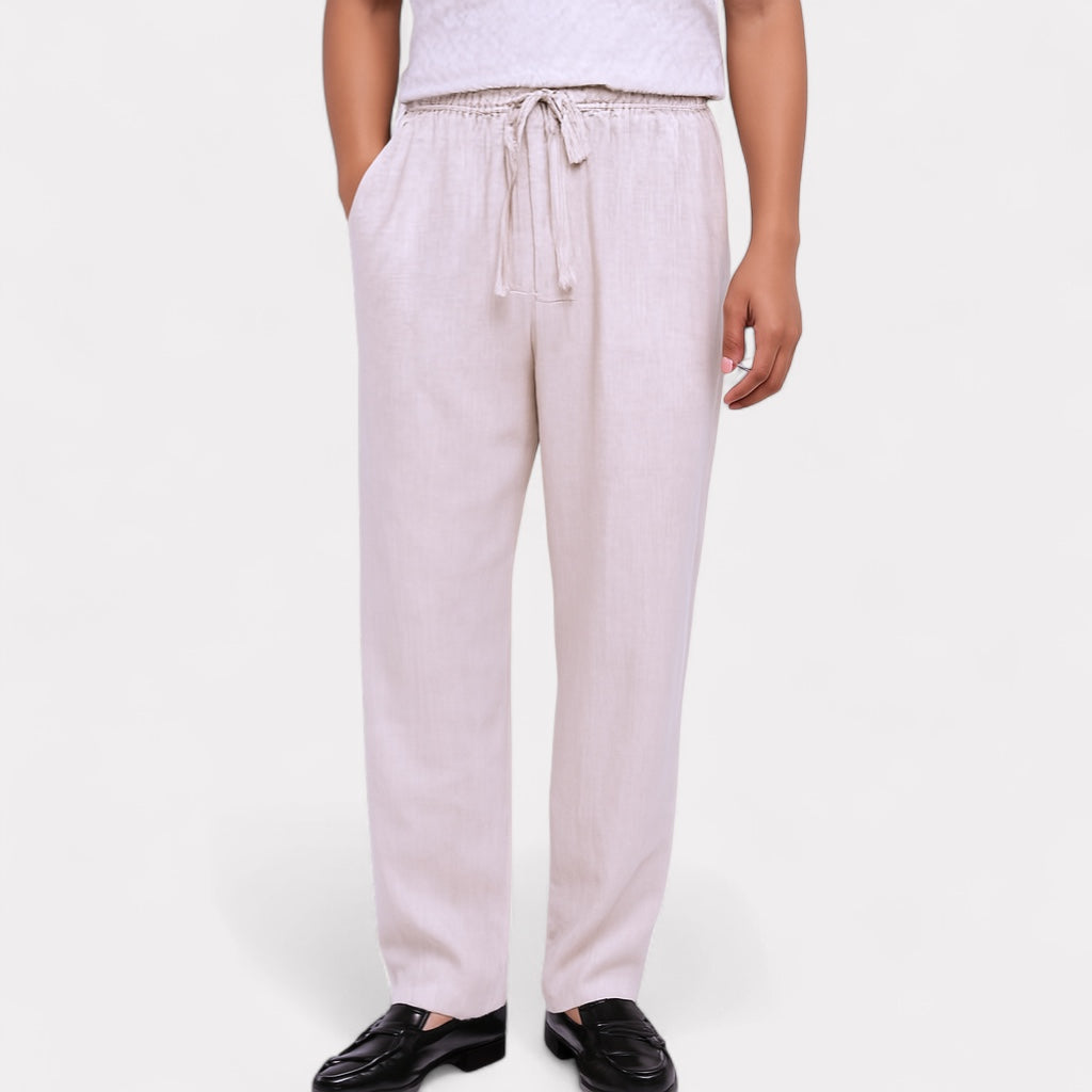 Classic Straight Linen Trousers