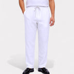 Classic Straight Linen Trousers