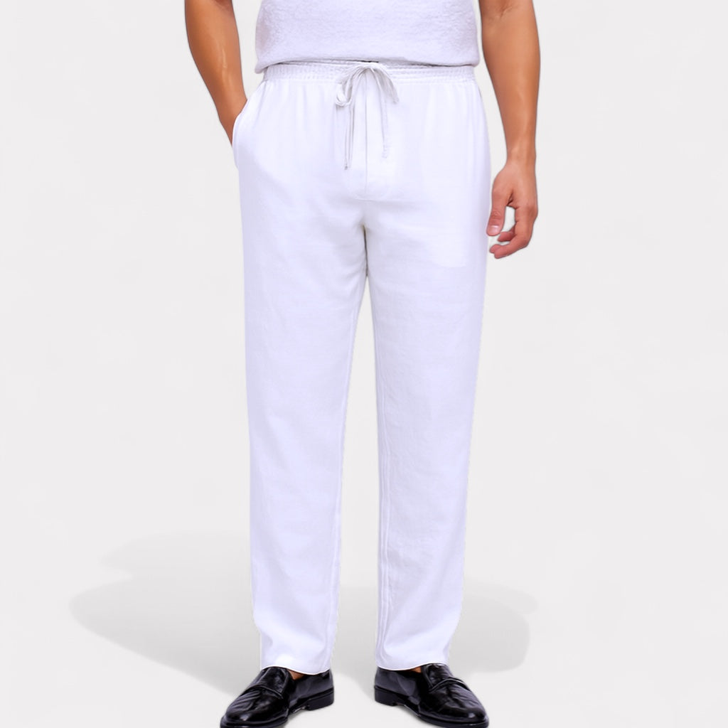 Classic Straight Linen Trousers