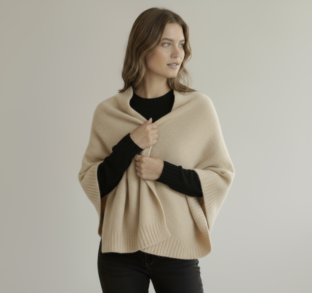 Italian Cashmere Wrap Coat