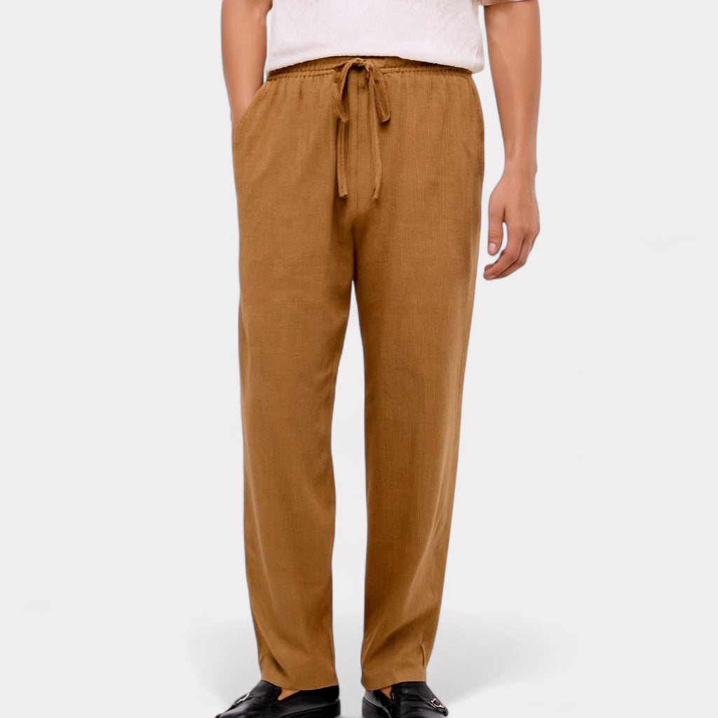 Classic Straight Linen Trousers