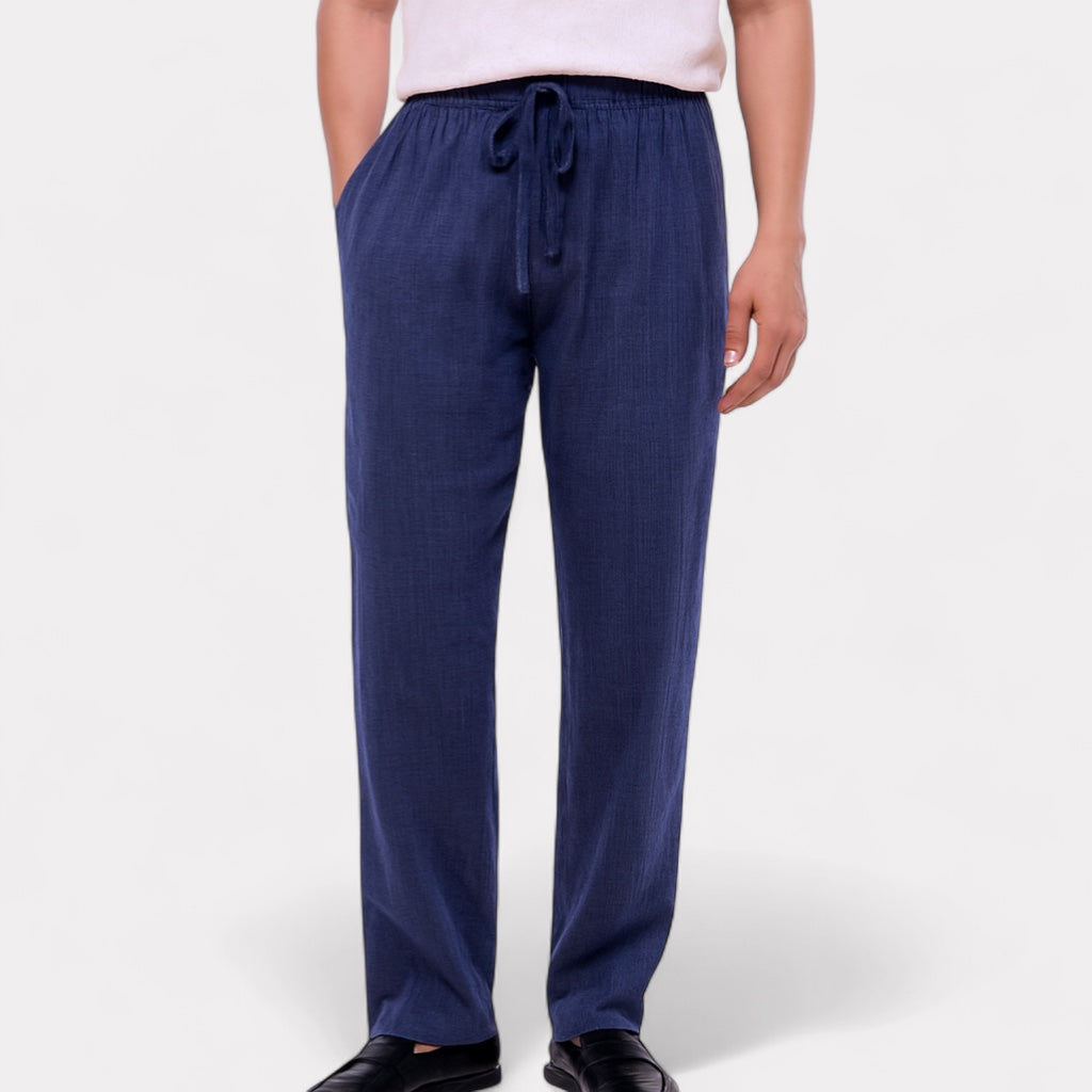 Classic Straight Linen Trousers