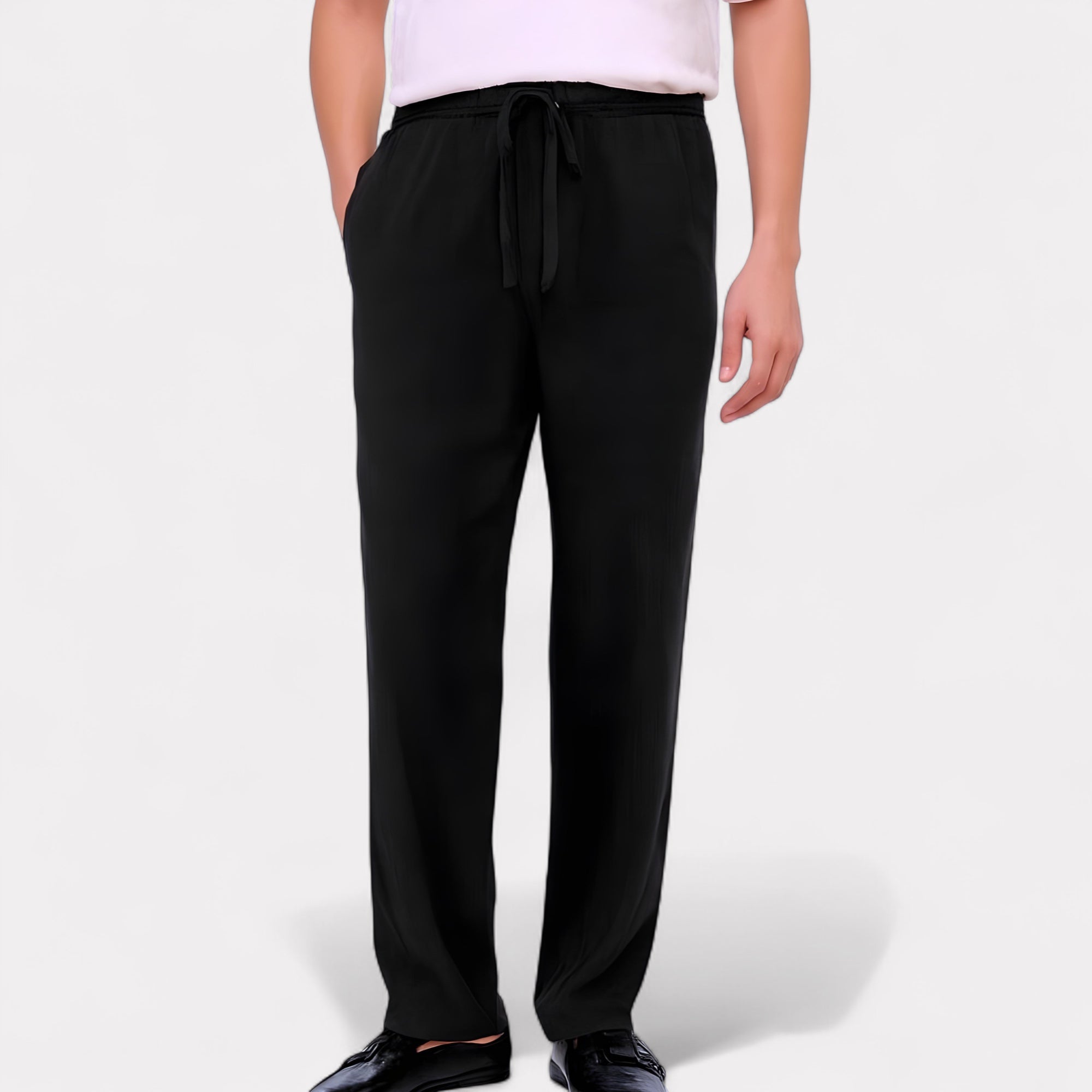 Classic Straight Linen Trousers